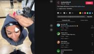 Still taken from Chiles' TikTok (source: @jordanchiles/TikTok)